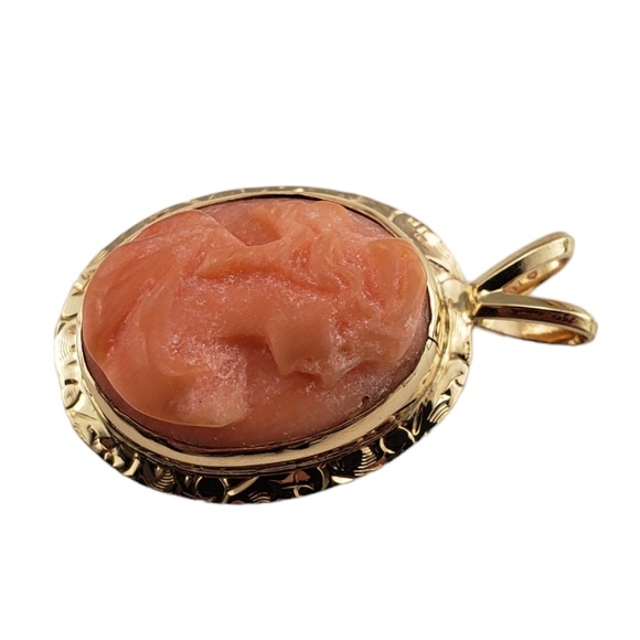 14 Karat Yellow Gold Cameo Pendant #16736 - Picture 3 of 8